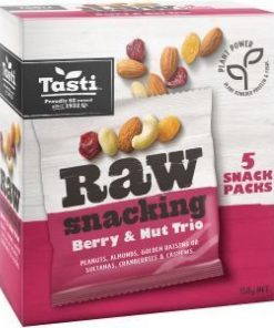 RAW SNACK BERRY & NUT TRIO 5x30g 8/150g TASTI F3021B 12.24 *