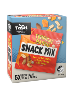 RAW SNACK TROPICAL MANGO MIX 5x30g 8/150g TASTI F3036A 12.24 *
