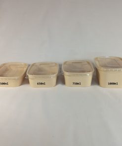 BARQ BAMBOU RECTANGLE 650ml 6/50pcs 01.25