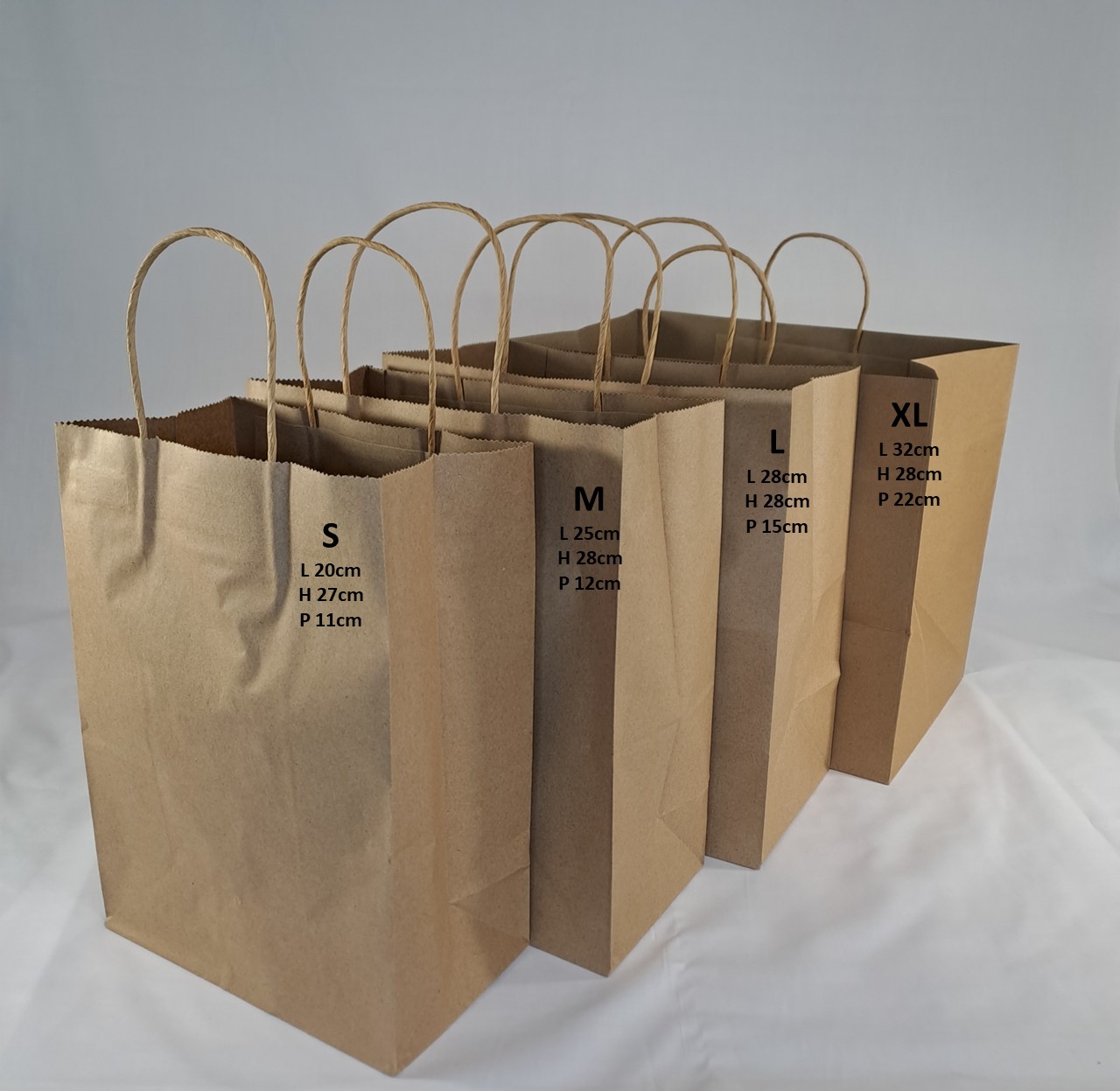 SAC KRAFT A/HANSE L 280*280*150mm 20/25pcs 01.25