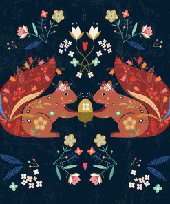 Carte d’art Bee Brown « Squirrel »