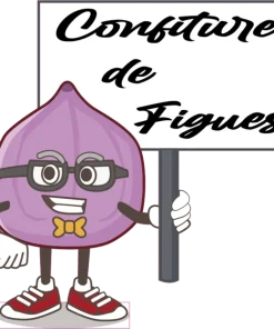 12 Etiquettes adhésives personnalisables pour conserves maison Confiture de figue