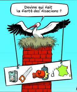 Carte Alsace MEB Matyo Emmel Bast « Rébus Alsacien »