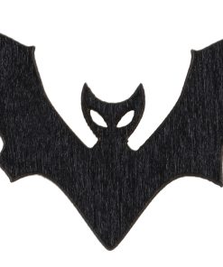 12 DECOR CONFETTIS CHAUVE SOURIS 6X2.5CM NOIR