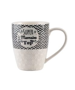 Cadeau Marraine – Mug « Super Marraine au Top »