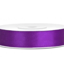 Ruban satin violet 12mm/25m